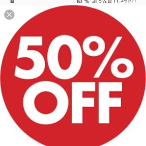 ALL BUNDLES 50% OFF HELP ME CLEAR OUT MY CLOSET!